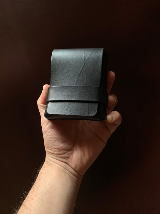 Billetera de Cuero Atalanta Thicker Black