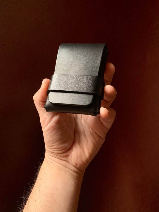 Tarjetero de Cuero Atalanta Black