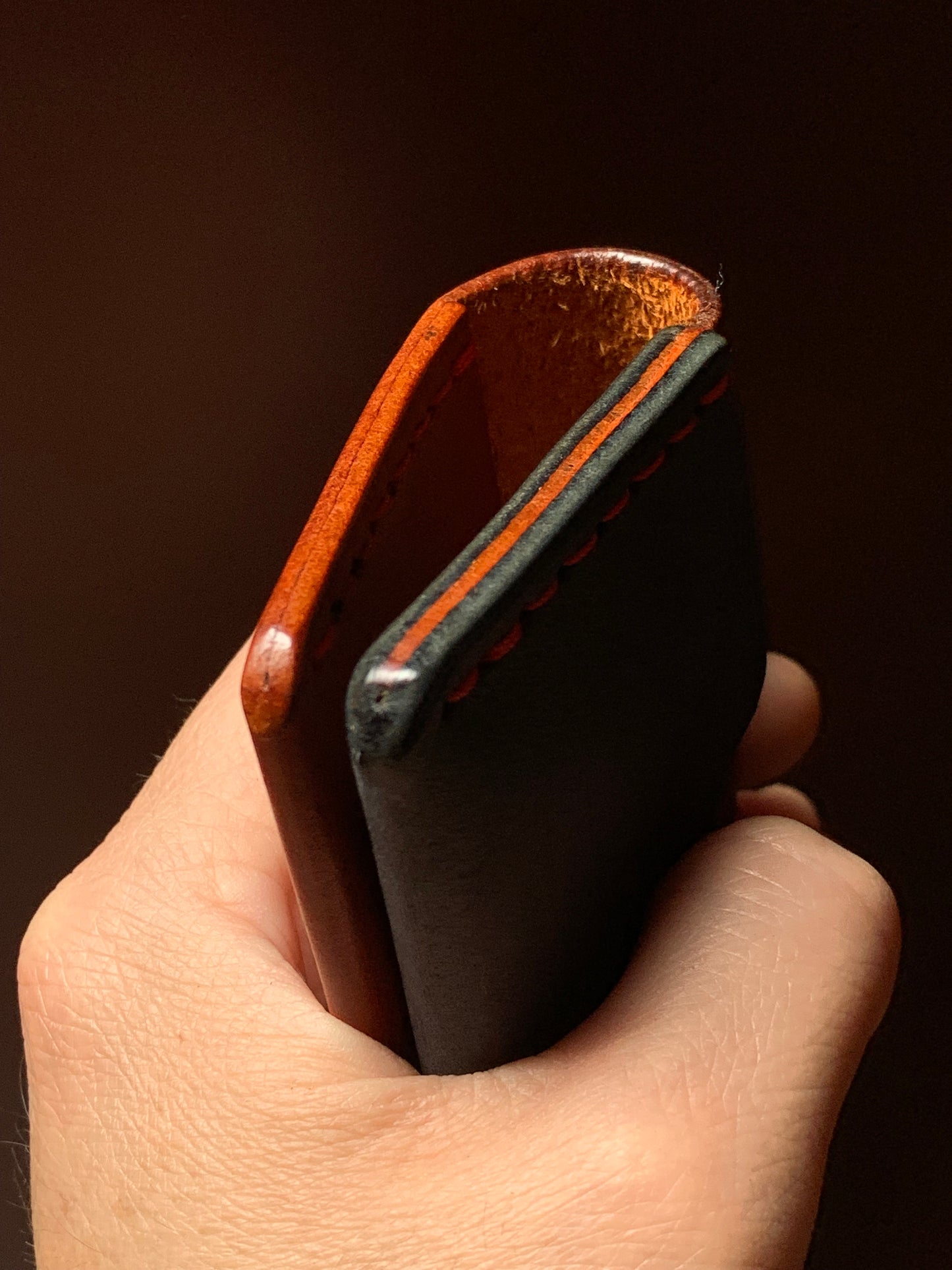 Tarjetero de Cuero Jungian